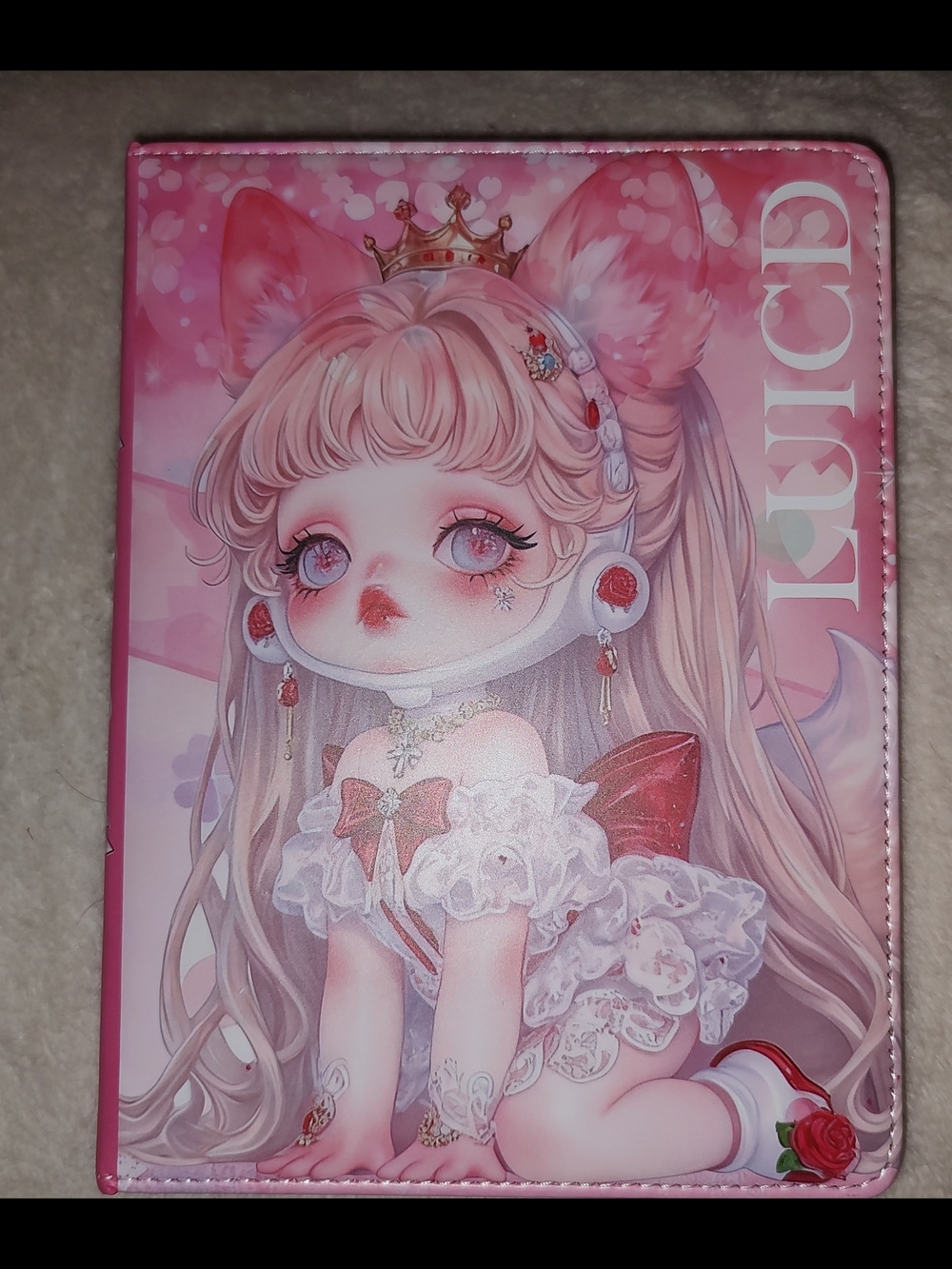 New! Skull Panda A5 Soft Notebook Cover with Princess Girl Art